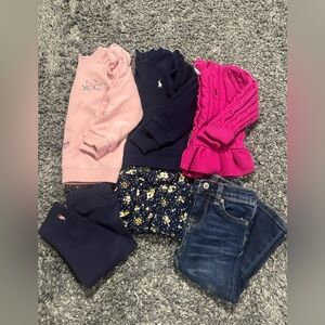 Polo by Ralph Lauren Pink and Navy Kids Sweater Set